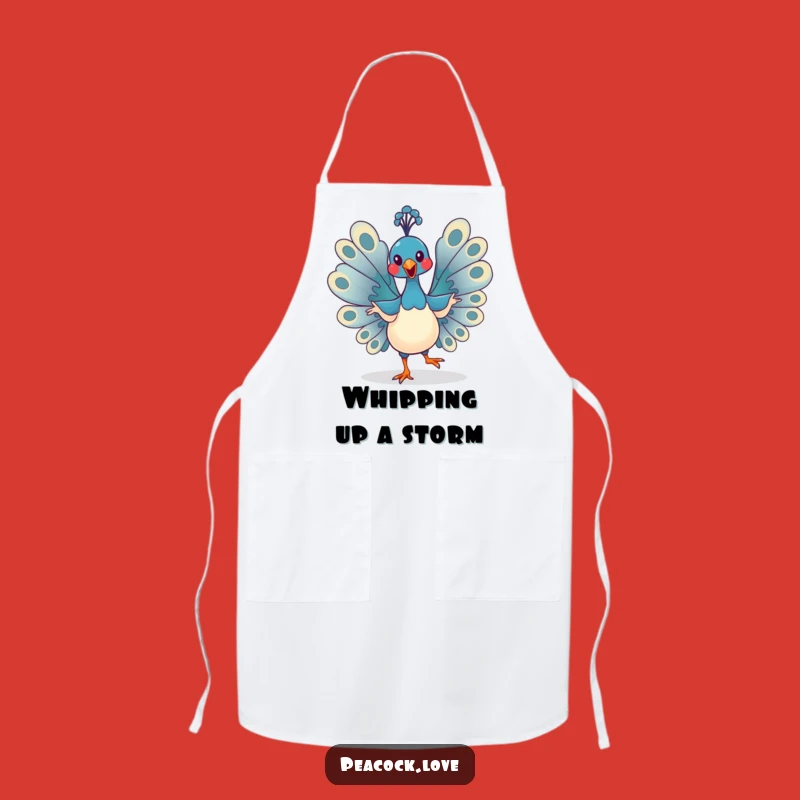 Funny Kawaii Peacock Apron: Cook Up Laughs with This Hilarious Kitchen Essential