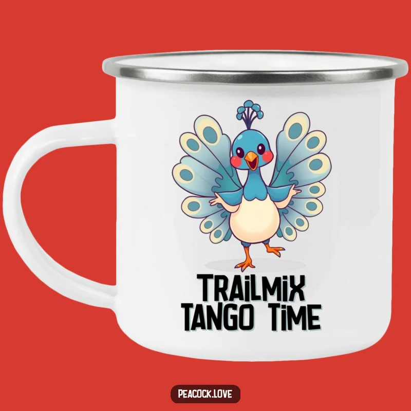 Funny Kawaii Peacock Camping Mug: Enjoy Your Brew with Laughs Outdoors