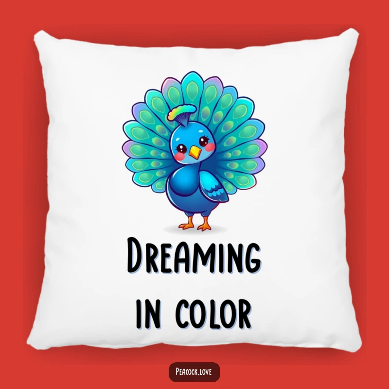 Funny Kawaii Peacock Pride Pillow: Luxurious Comfort & Stylish Gift