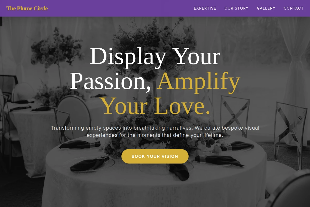 Plume Event Decor