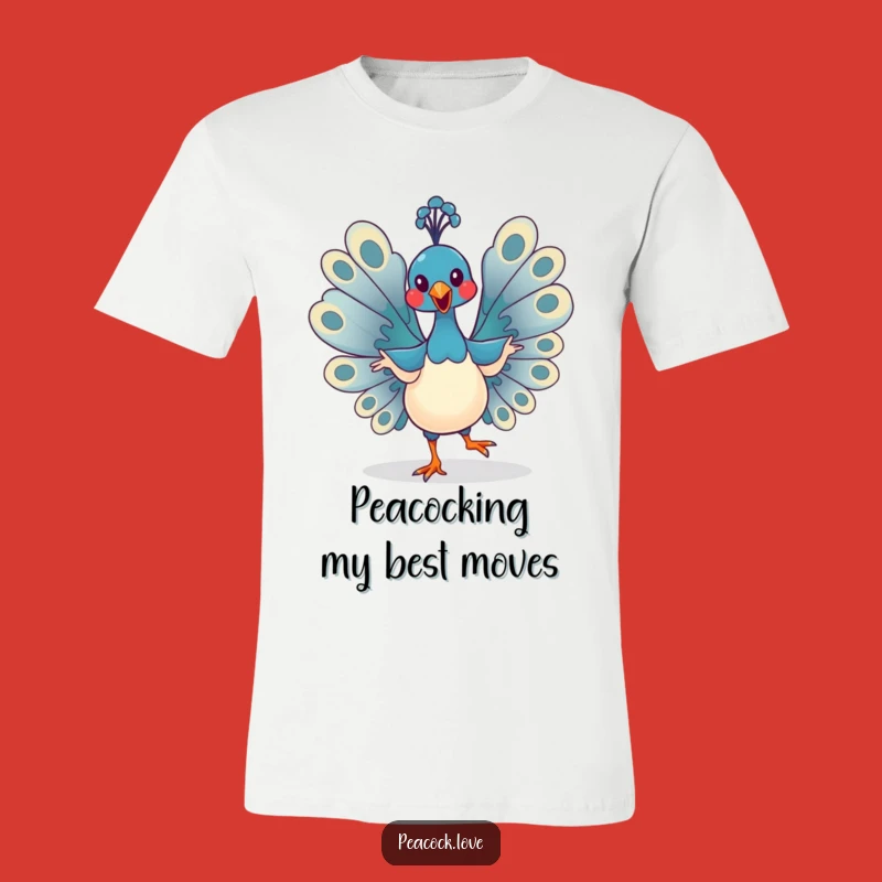 Funny Kawaii Peacock T-Shirt: Express Your Silly Side with This Hilarious Tee